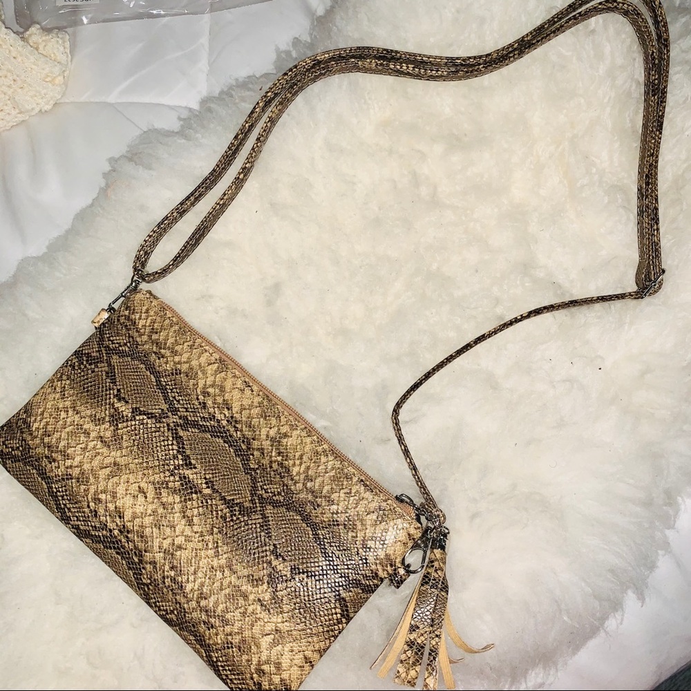 NEW Snake Print Crossbody Bag